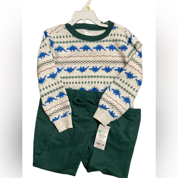 Carter’s Toddlers Dinosaur Print 2 Piece Matching Outfit. Size 4T NWT - Picture 1 of 4